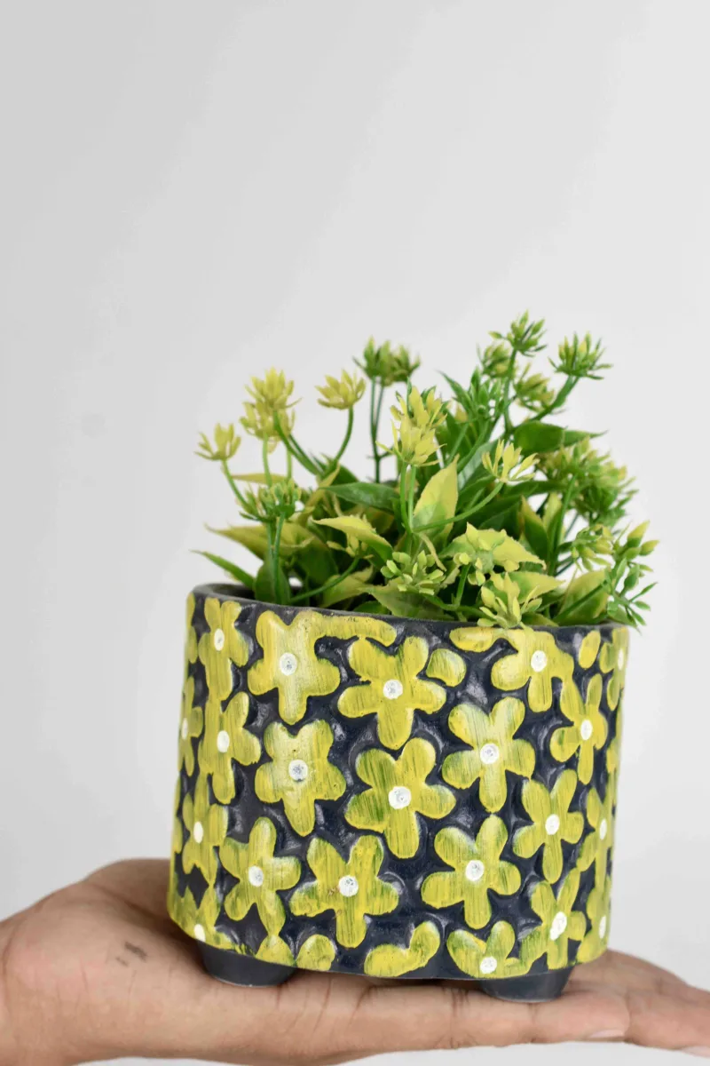 Classic Ceramic Planter — 5" Dia × 4" Height — Primary View