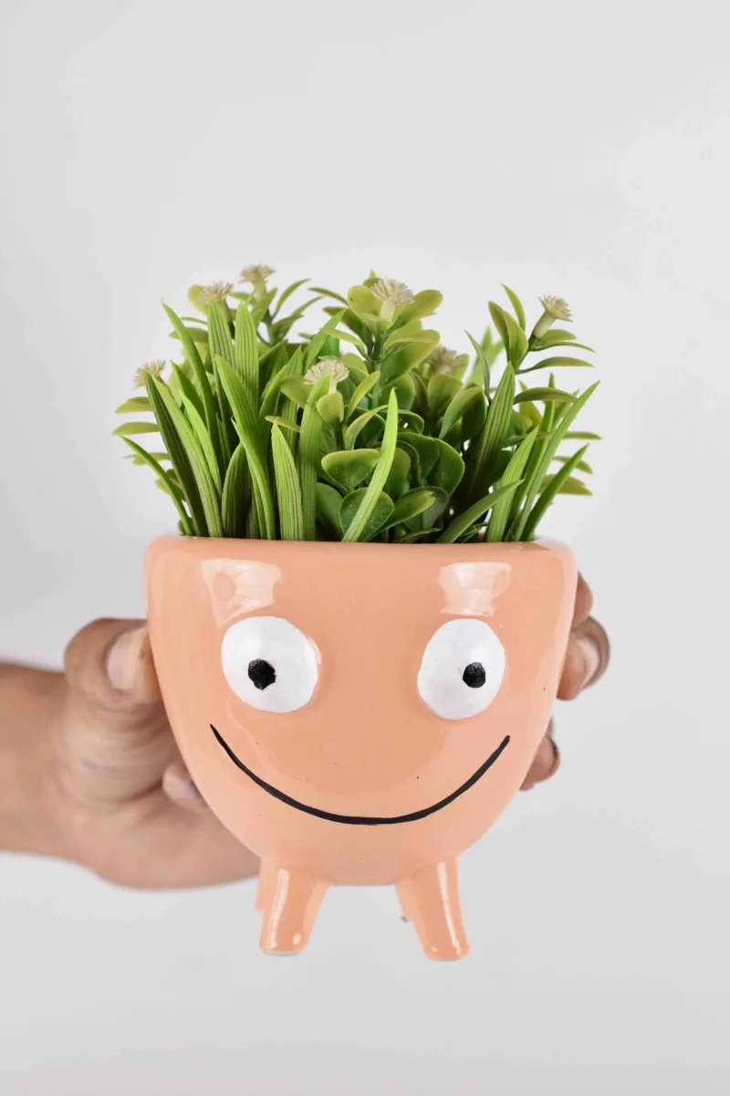 Classic Ceramic Planter — 4.5" Dia × 4" Height — Primary View