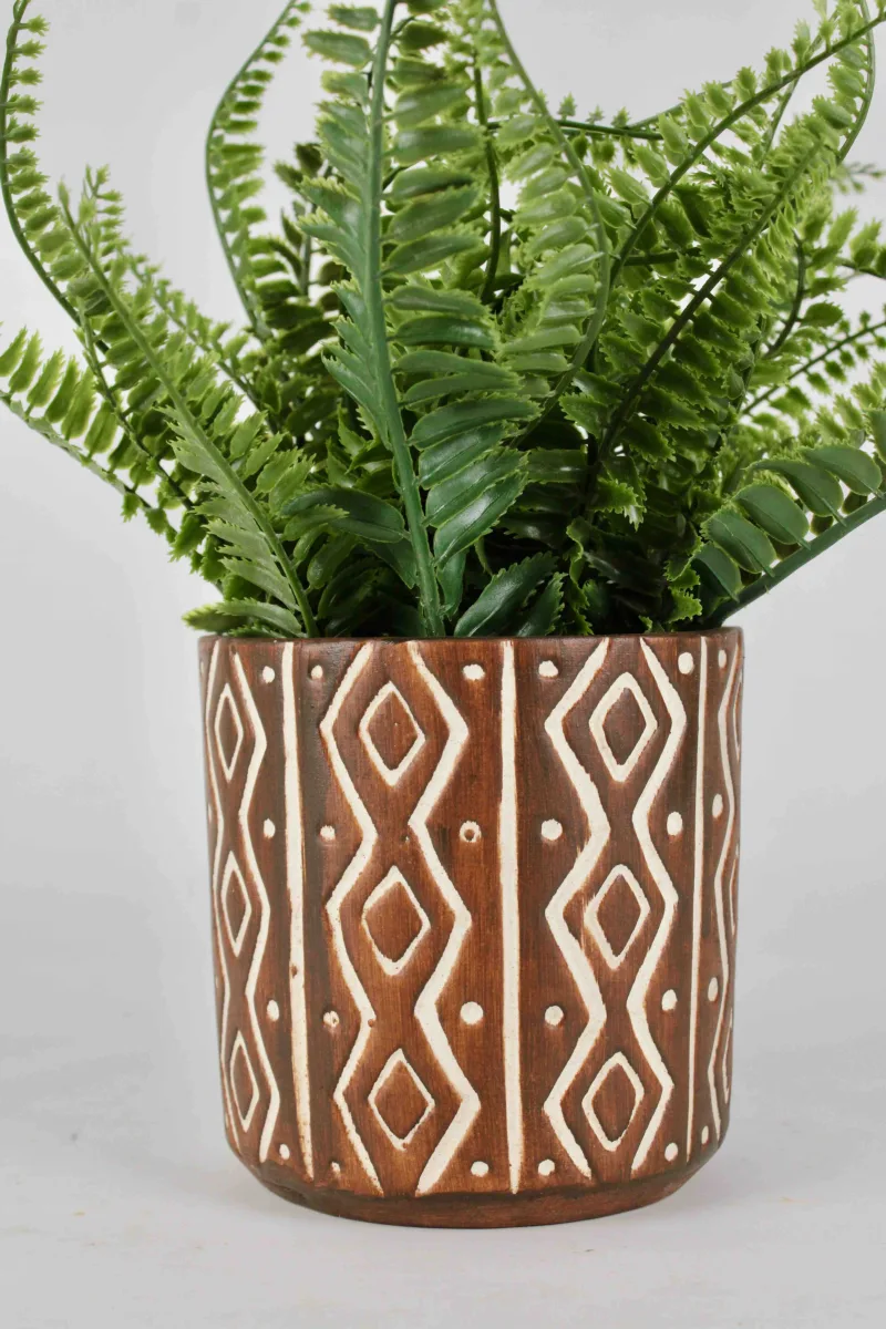 Classic Ceramic Planter — 5" Dia × 4" Height — Primary View