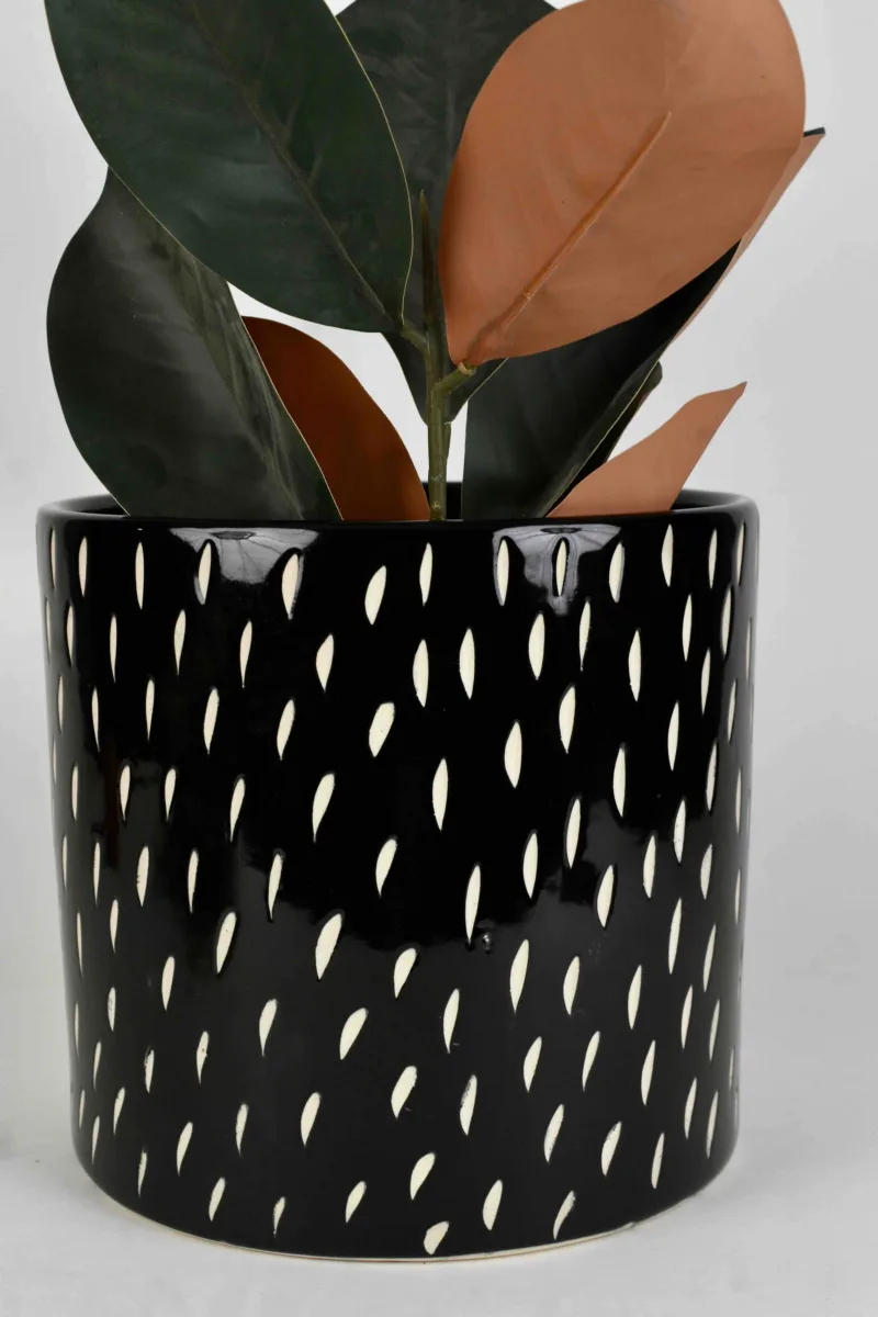 Classic Ceramic Planter — 11" Dia × 9.5" Height — Primary View