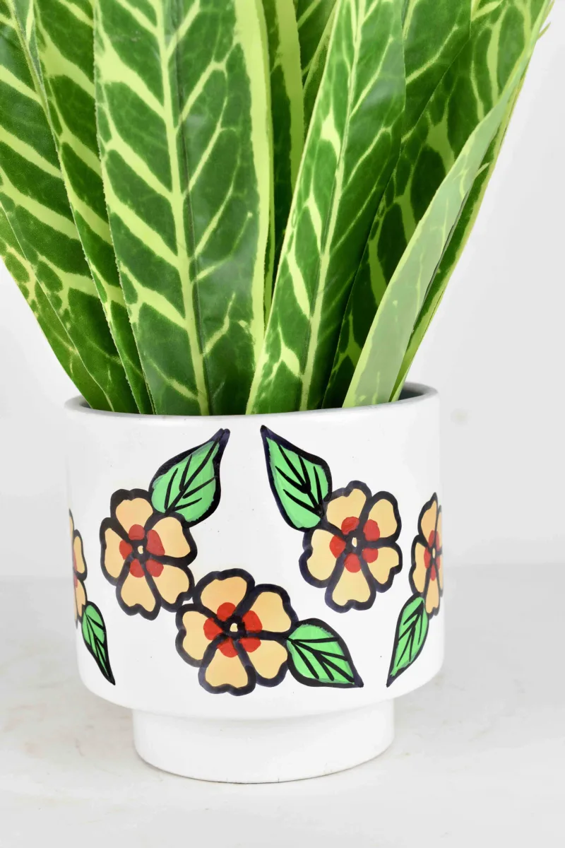 Classic Ceramic Planter — 5" Dia × 4" Height — Primary View