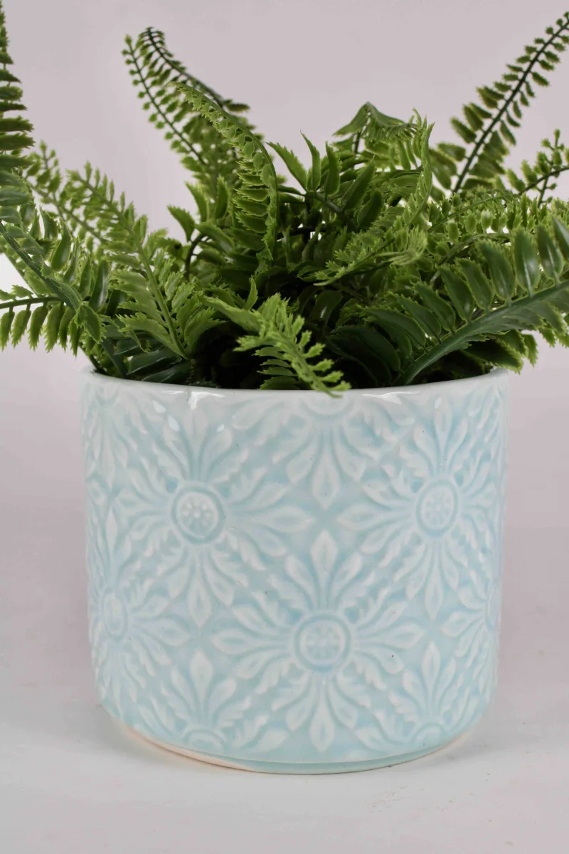 Classic Ceramic Planter — 7" Dia × 5" Height — Primary View