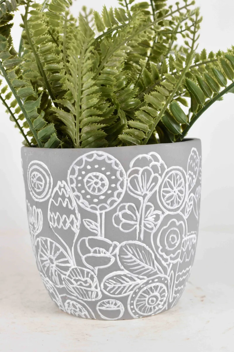 Classic Ceramic Planter — 4" Dia × 4" Height — Primary View
