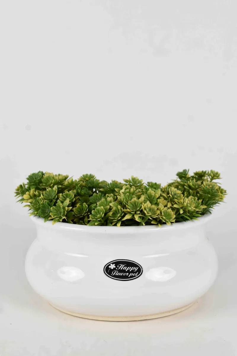 Classic Ceramic Planter — 0.4" Dia × 0.4" Height — Primary View