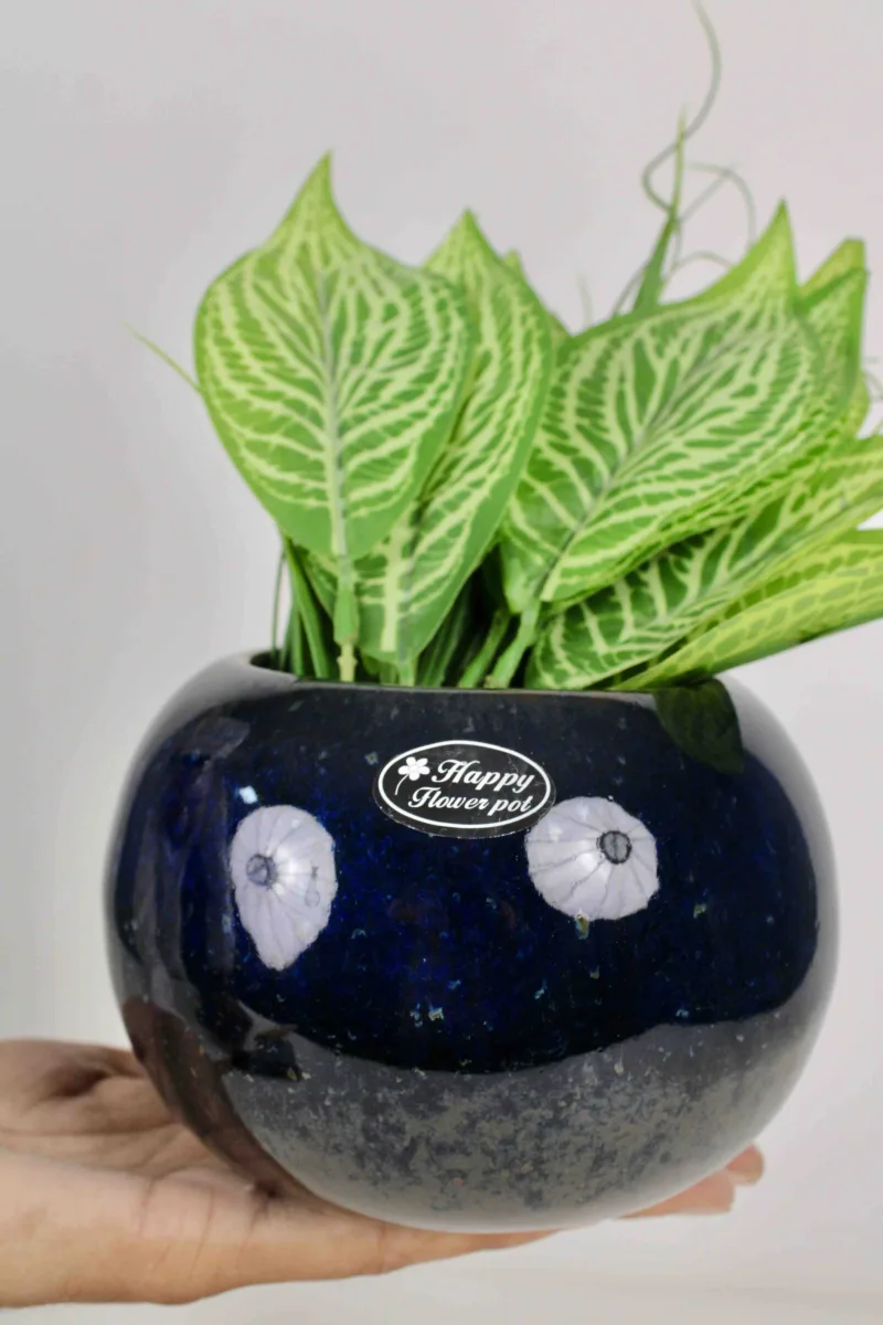 Classic Ceramic Planter — 4" Dia × 3.5" Height — Primary View