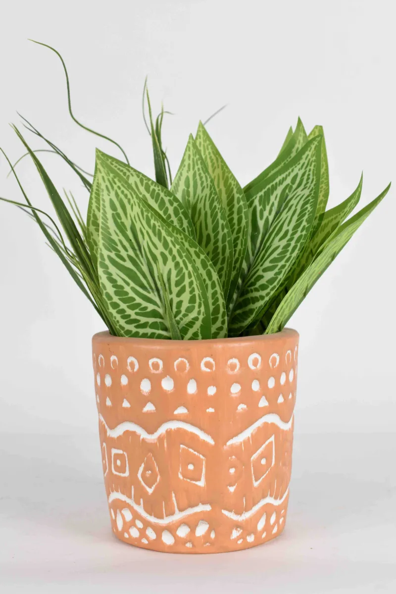 Classic Ceramic Planter — 5" Dia × 3.5" Height — Primary View