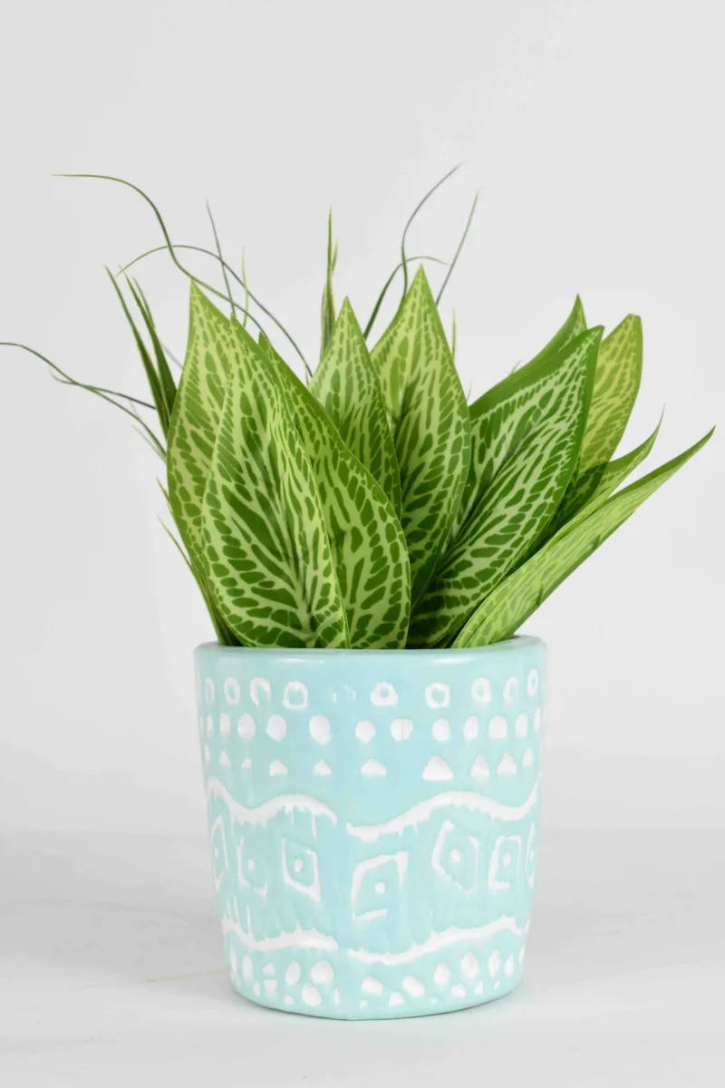 Classic Ceramic Planter — 8" Dia × 7.5" Height — Primary View