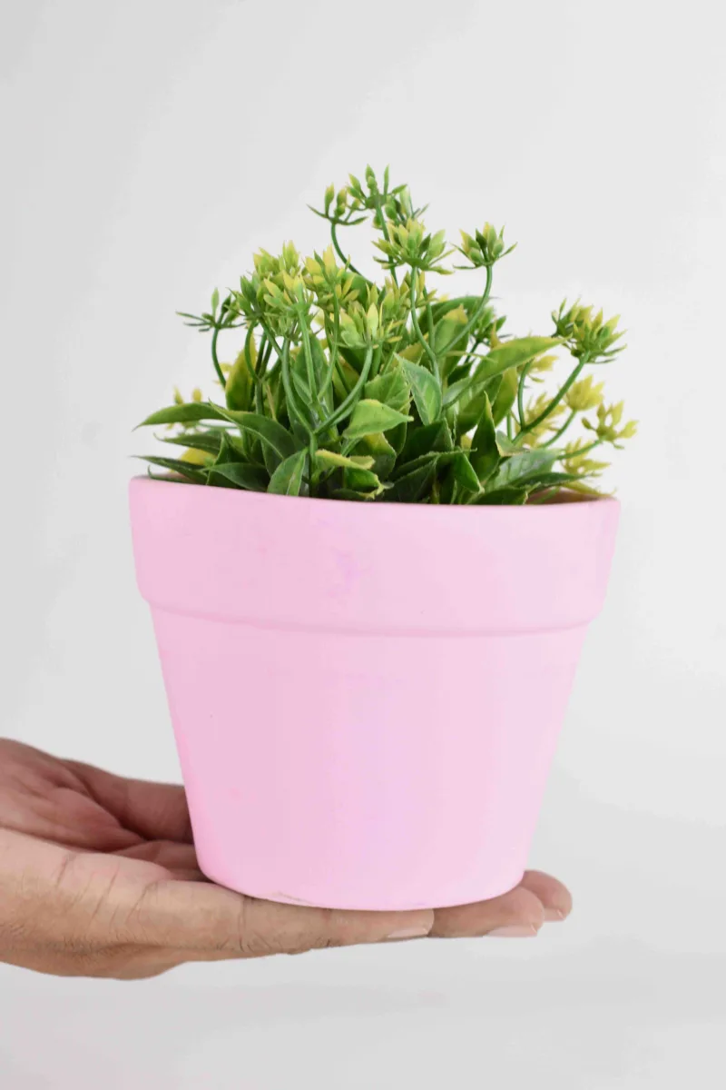 Classic Ceramic Planter — 4" Dia × 4.5" Height — Primary View