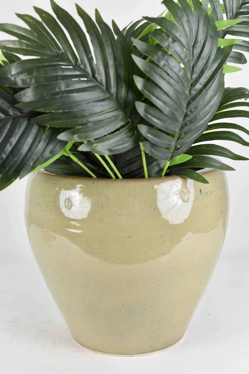 Classic Ceramic Planter — 8" Dia × 6" Height — Primary View