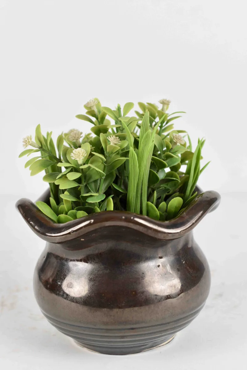 Classic Ceramic Planter — 10" Dia × 10" Height — Primary View