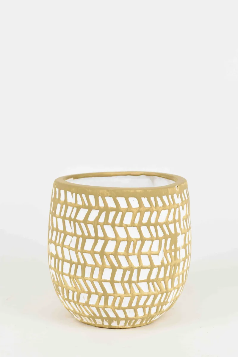Classic Ceramic Planter — 3" Dia × 3.5" Height — Primary View