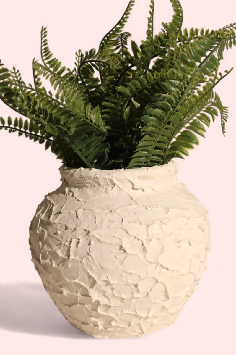 Classic Ceramic Planter — 6" Dia × 6.5" Height — Primary View