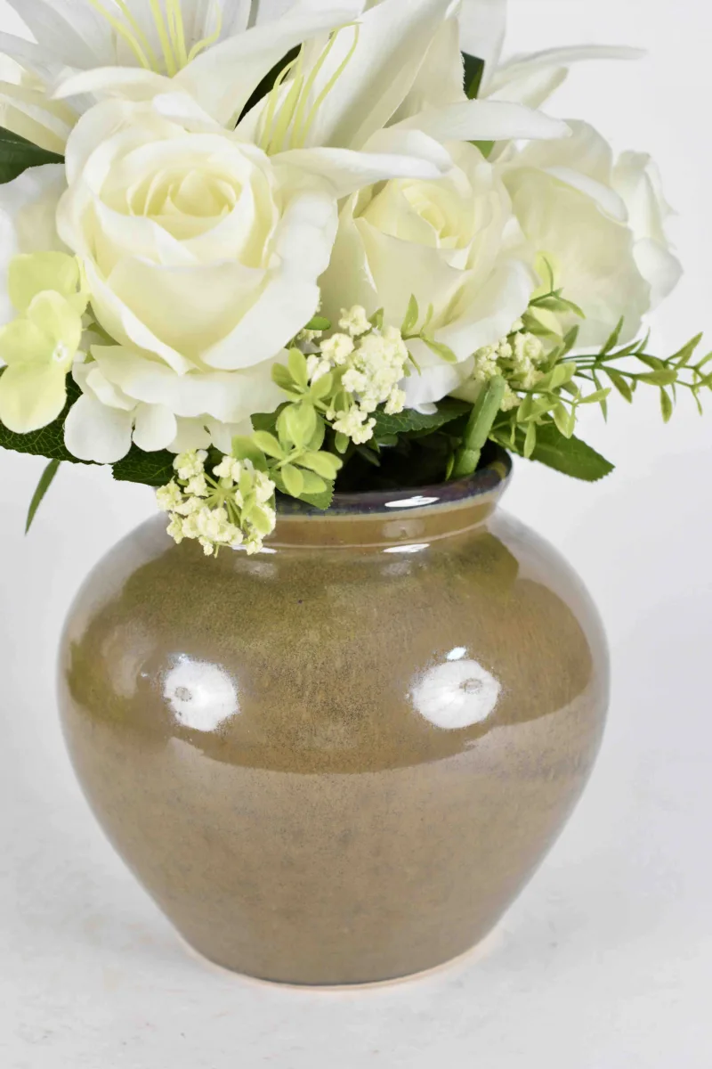 Classic Ceramic Planter — 5" Dia × 4" Height — Primary View