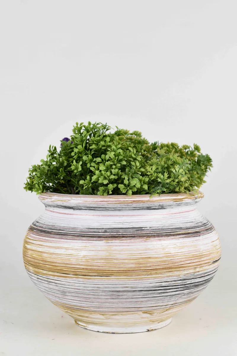 Classic Ceramic Planter — 5" Dia × 4" Height — Primary View