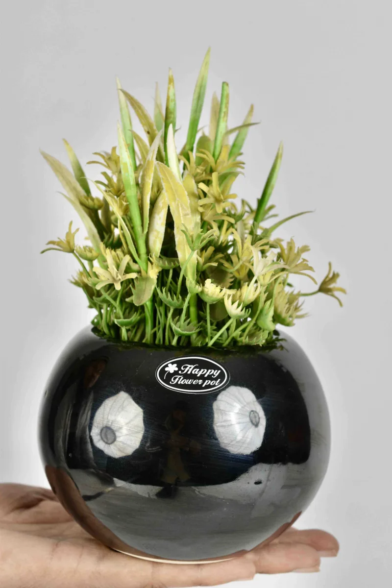 Classic Ceramic Planter — 7" Dia × 7" Height — Primary View