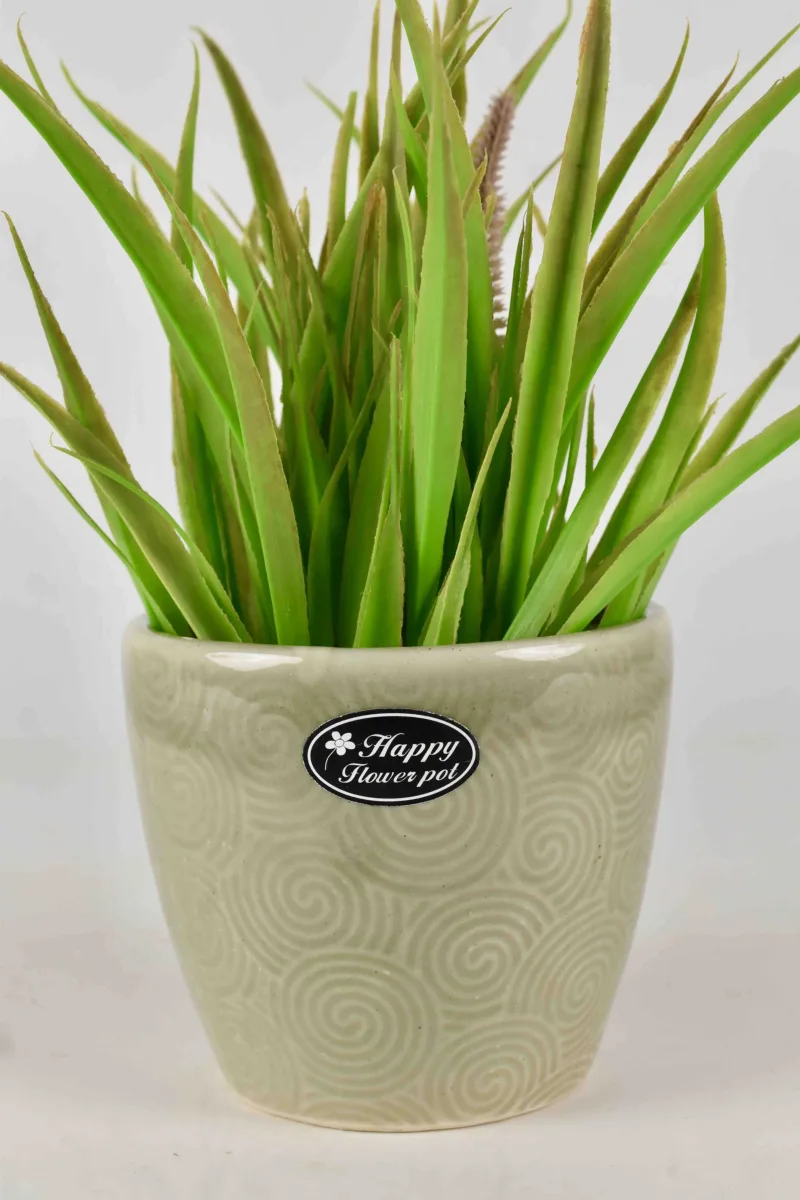 Classic Ceramic Planter — 7" Dia × 6.5" Height — Primary View