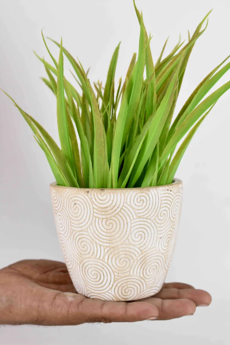Classic Ceramic Planter — 4.5" Dia × 5" Height — Primary View