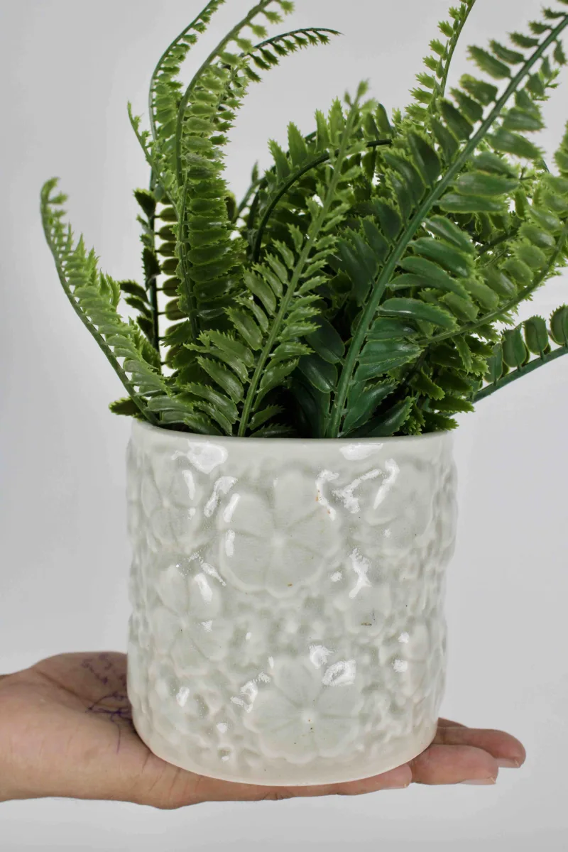 Classic Ceramic Planter — 4" Dia × 6" Height — Primary View