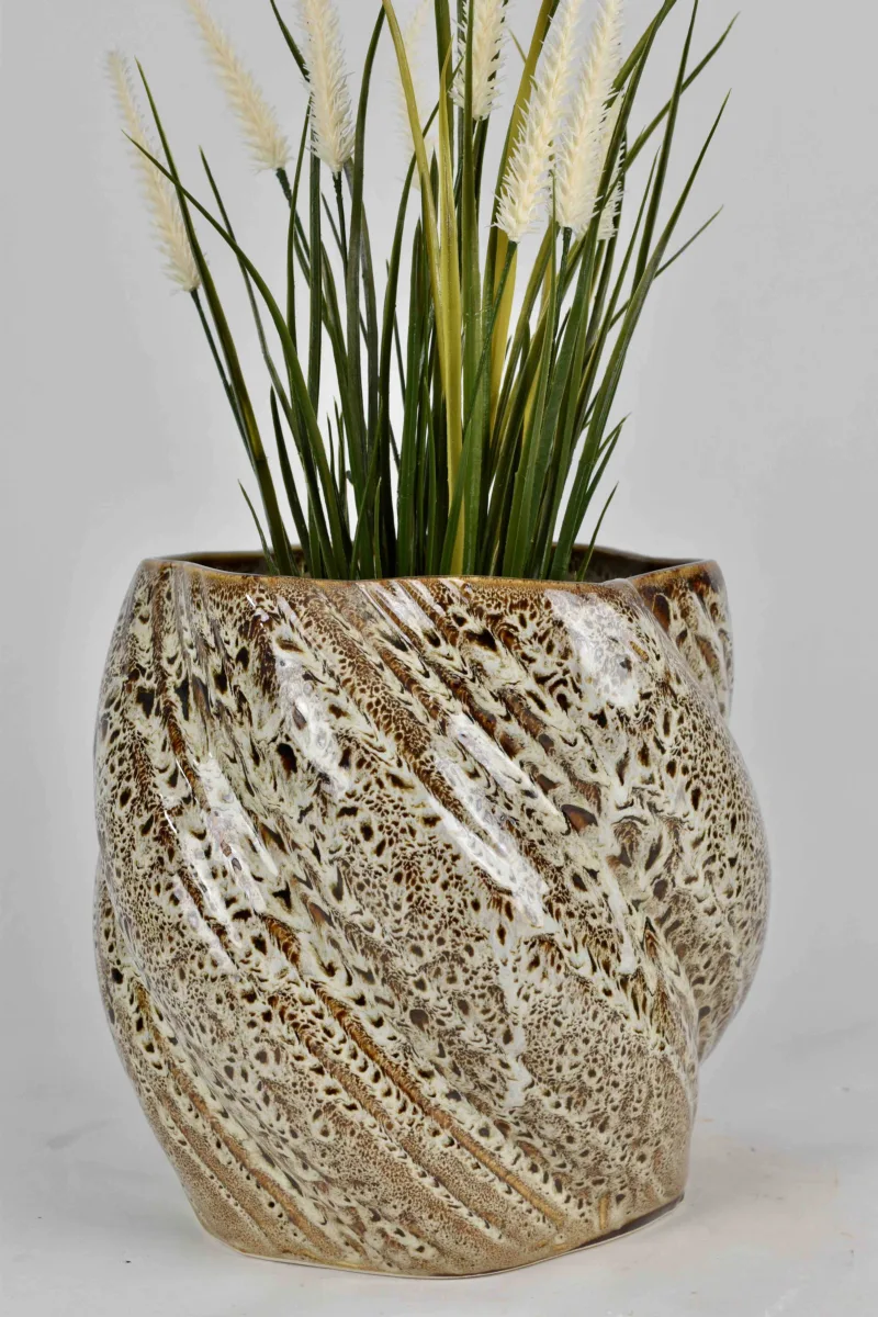 Classic Ceramic Planter — 4" Dia × 7" Height — Primary View