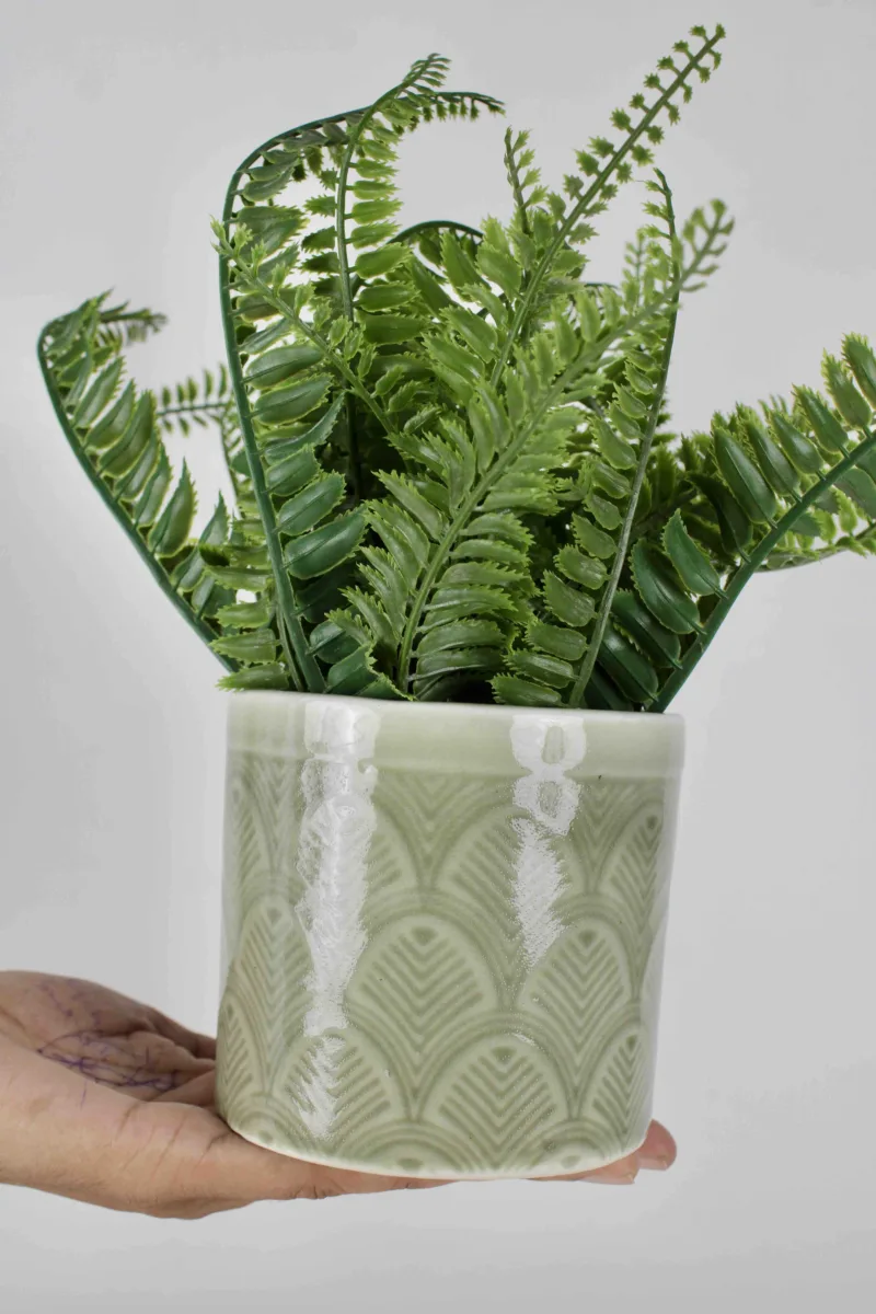 Classic Ceramic Planter — 10" Dia × 10" Height — Primary View