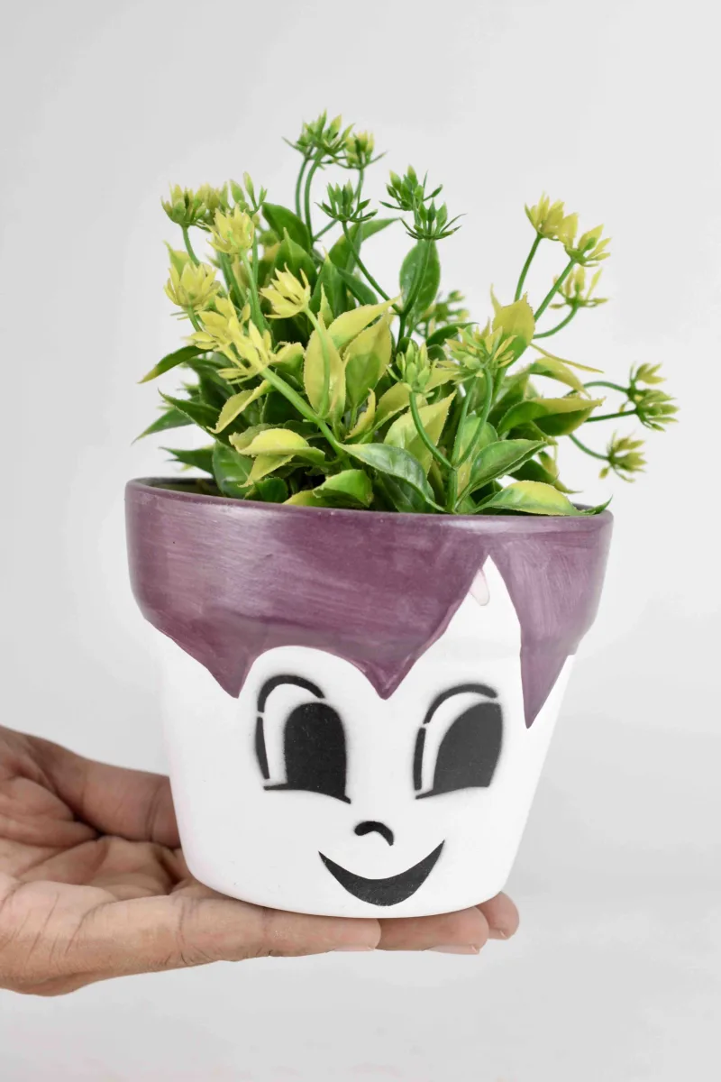 Classic Ceramic Planter — 8.5" Dia × 6.5" Height — Primary View