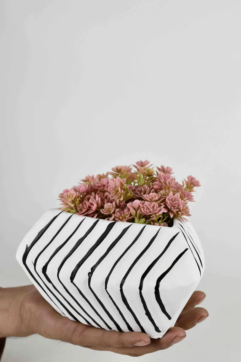Classic Ceramic Planter — 5" Dia × 4" Height — Primary View