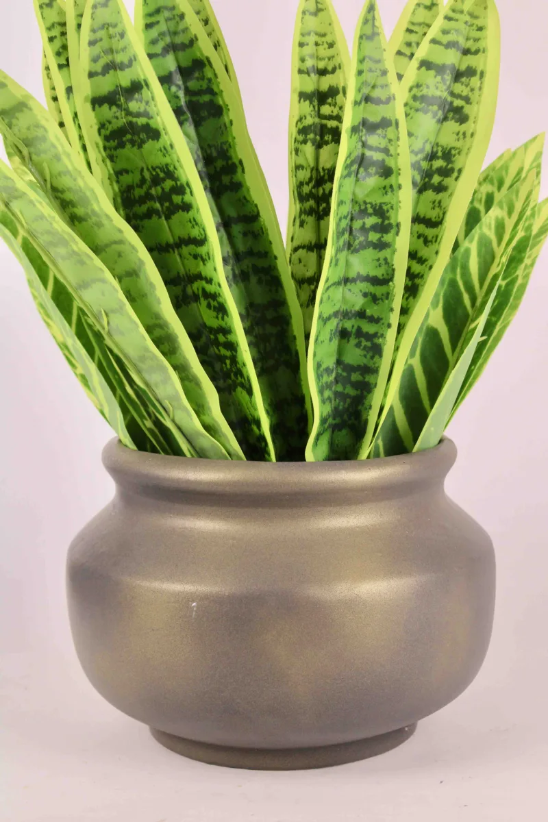 Classic Ceramic Planter — 9" Dia × 6.5" Height — Primary View