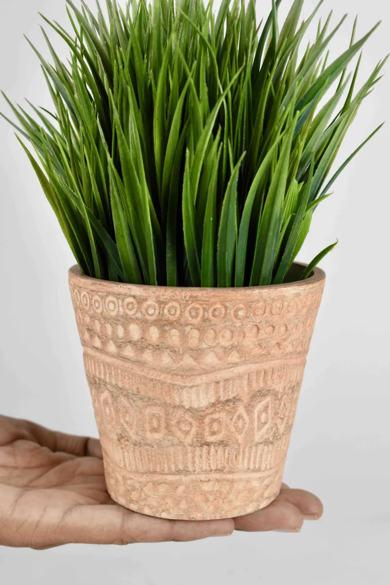 Classic Ceramic Planter — 6" Dia × 4" Height — Primary View