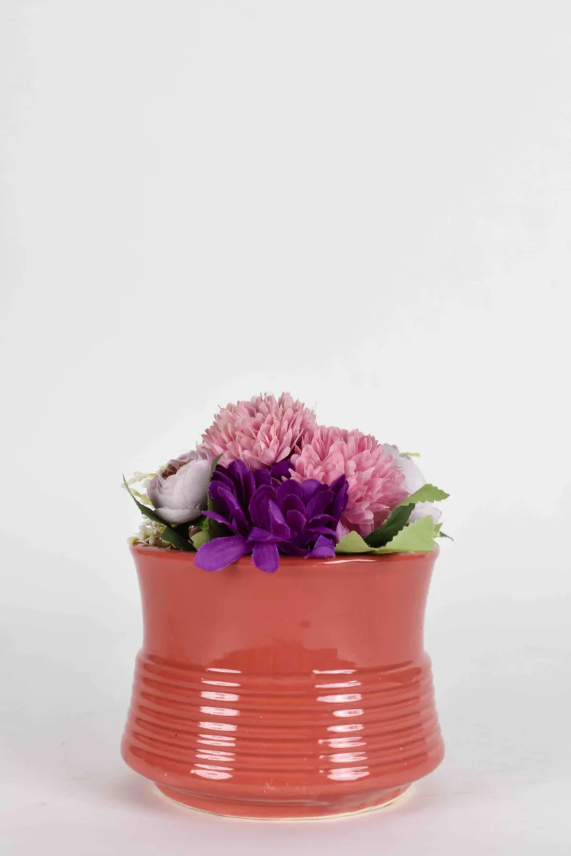 Classic Ceramic Planter — 5" Dia × 4" Height — Primary View