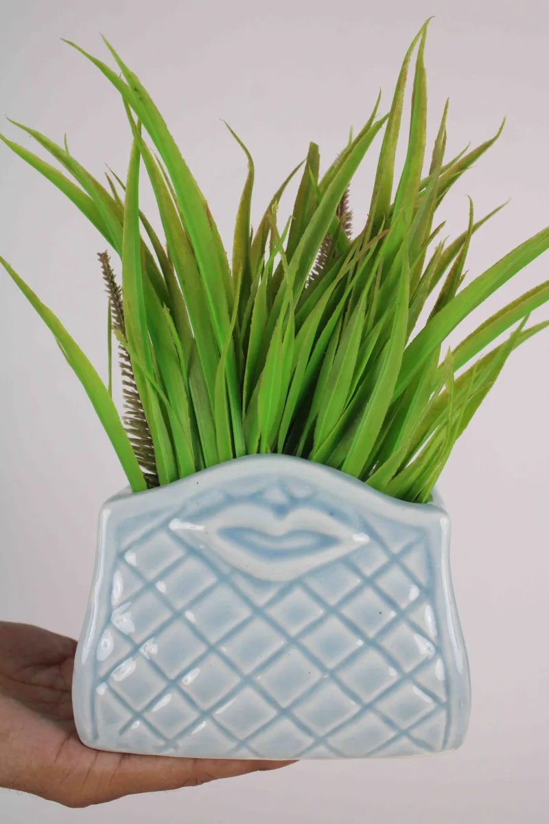 Classic Ceramic Planter — 7" Dia × 7.5" Height — Primary View