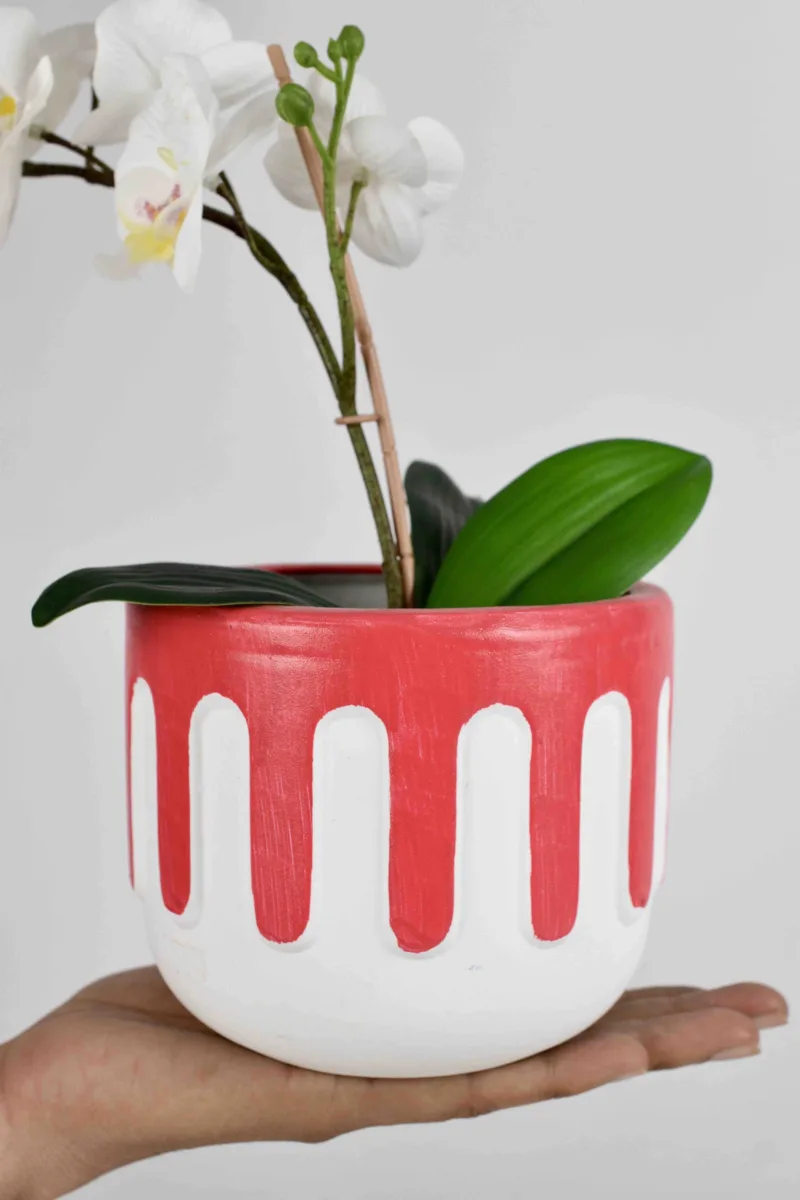 Classic Ceramic Planter — 7" Dia × 8" Height — Primary View