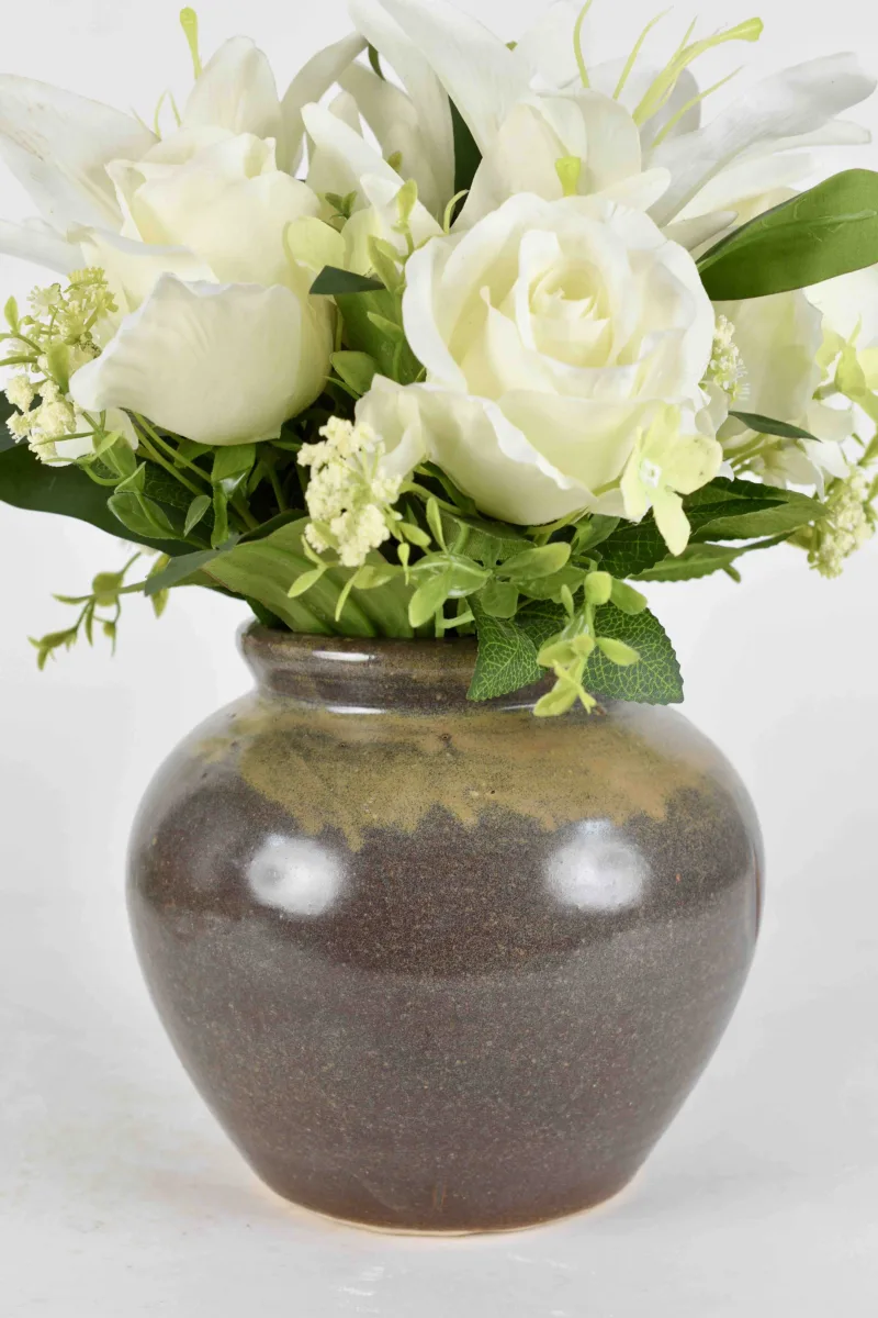Classic Ceramic Planter — 7" Dia × 6.5" Height — Primary View