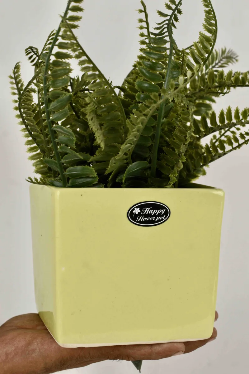 Classic Ceramic Planter — 8" Dia × 7" Height — Primary View