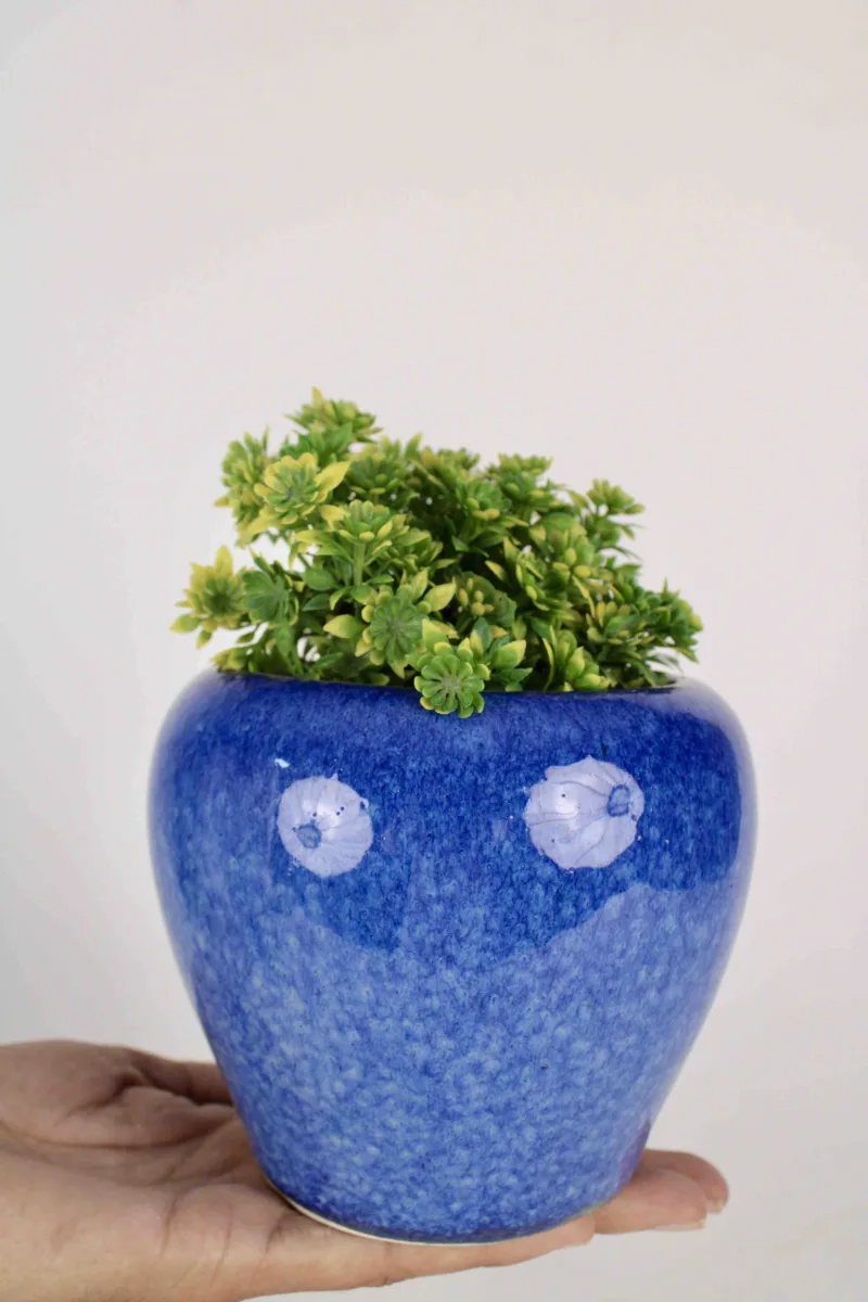 Classic Ceramic Planter — 5" Dia × 4" Height — Primary View