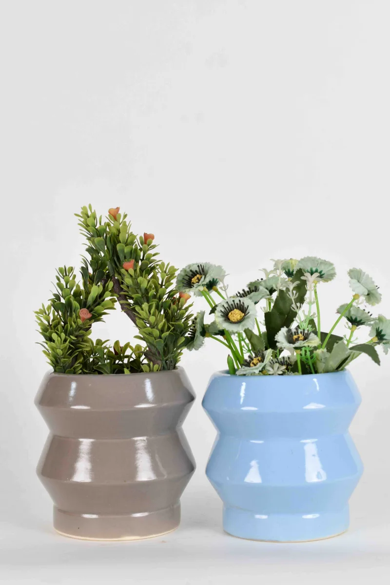 Classic Ceramic Planter — 5" Dia × 5" Height — Primary View