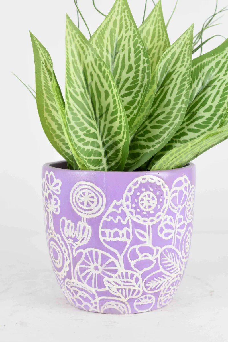 Classic Ceramic Planter — 5" Dia × 10" Height — Primary View