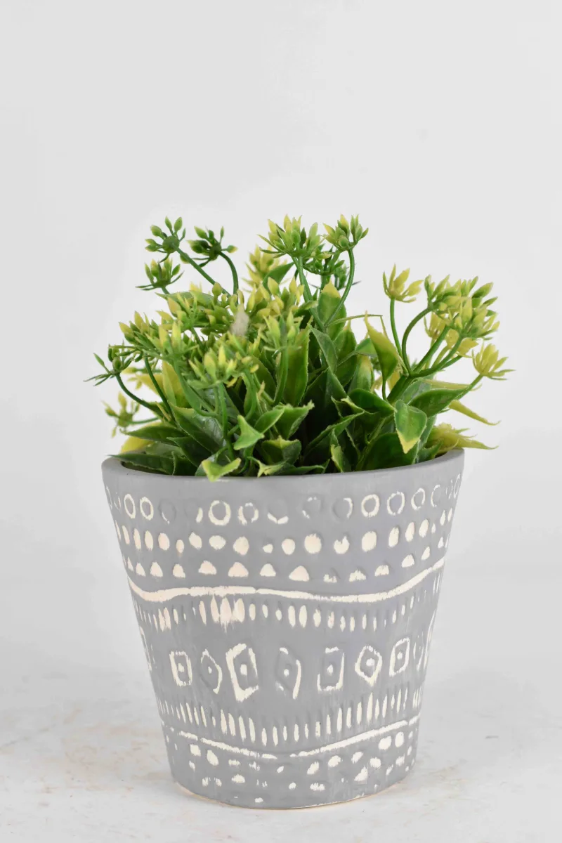 Classic Ceramic Planter — 5.5" Dia × 5" Height — Primary View