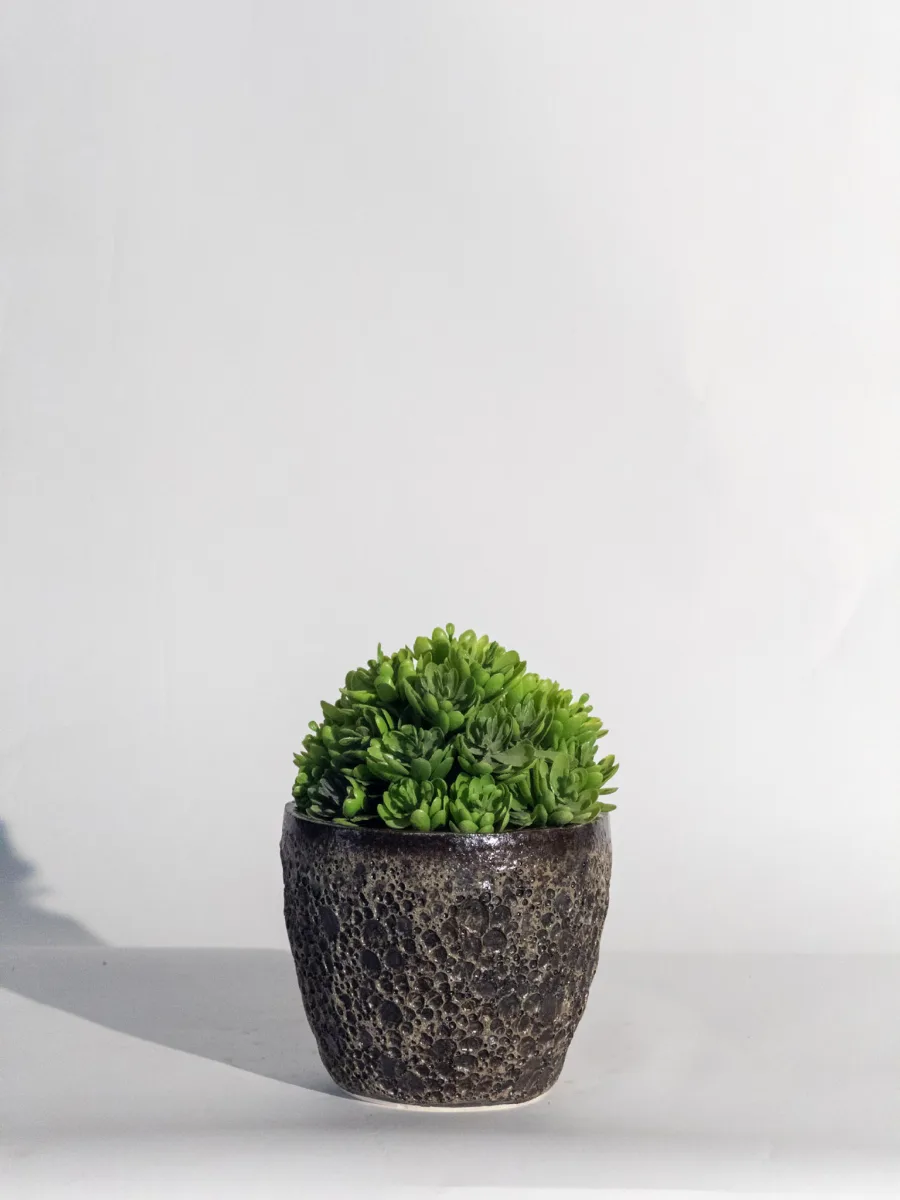 Classic Ceramic Planter — 4" Dia × 3.5" Height — Primary View
