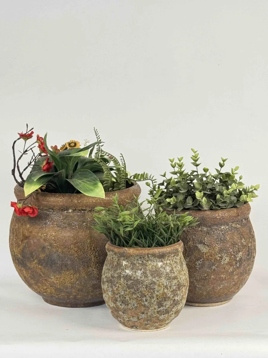 Classic Ceramic Planter — 7" Dia × 6" Height — Primary View