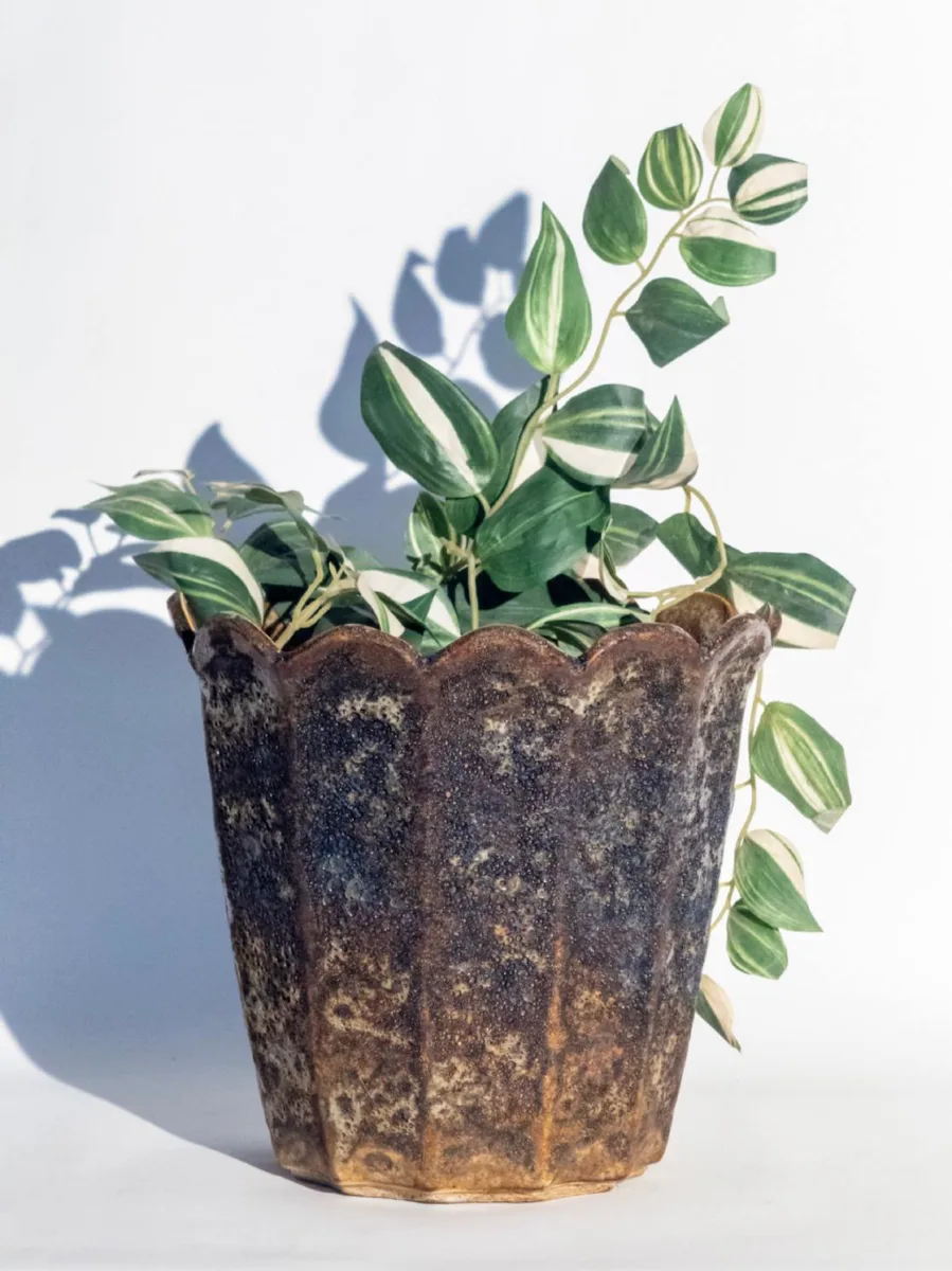 Classic Ceramic Planter — 6.5" Dia × 7.5" Height — Primary View