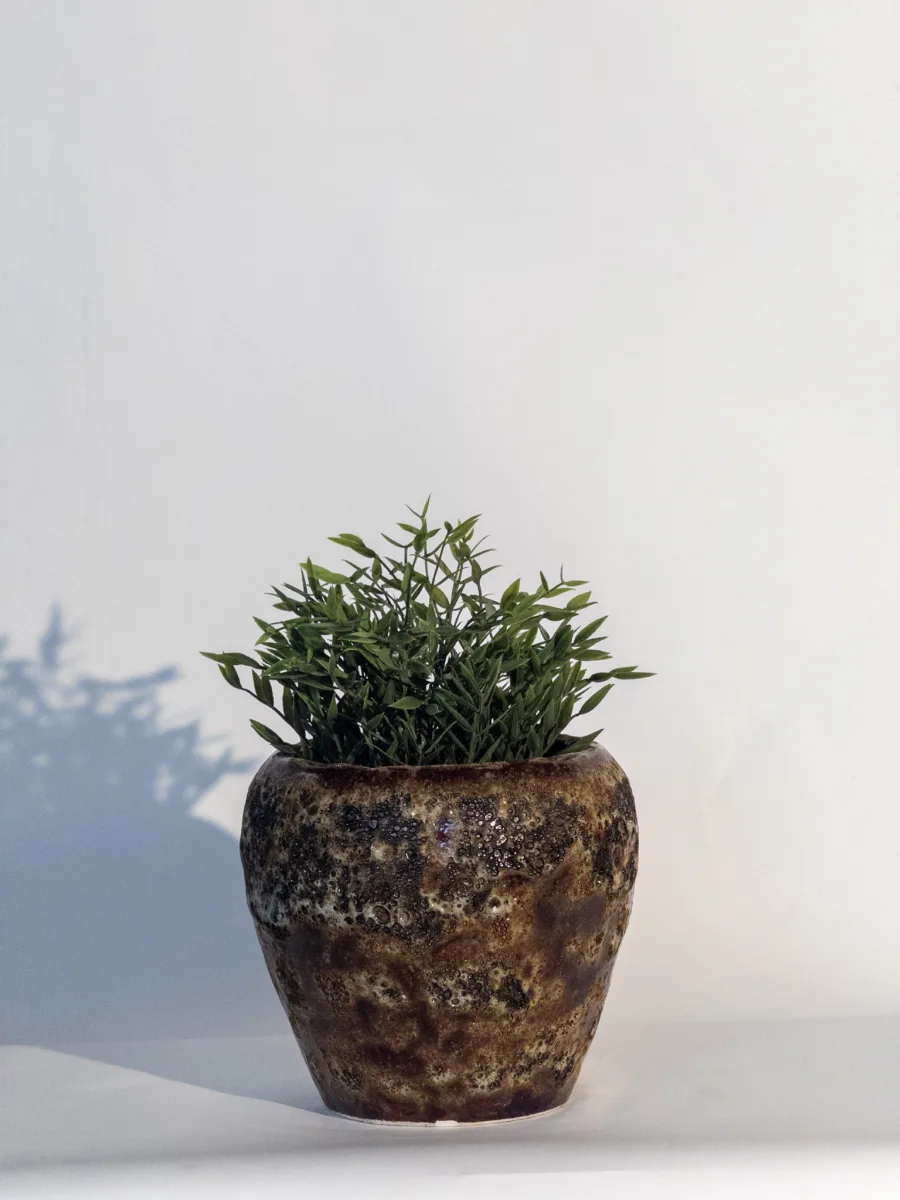 Classic Ceramic Planter — 6.5" Dia × 7.5" Height — Primary View