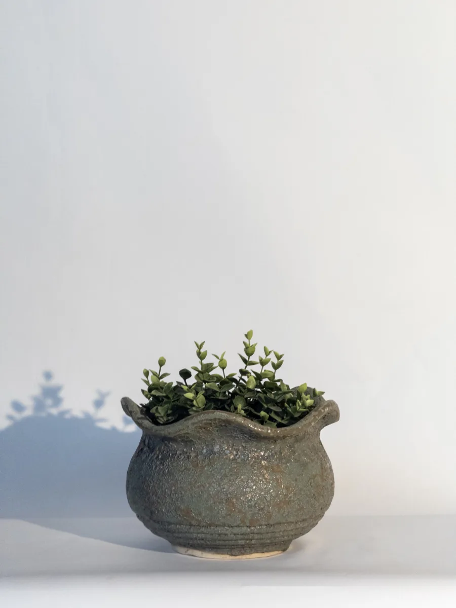Classic Ceramic Planter — 10" Dia × 8" Height — Primary View