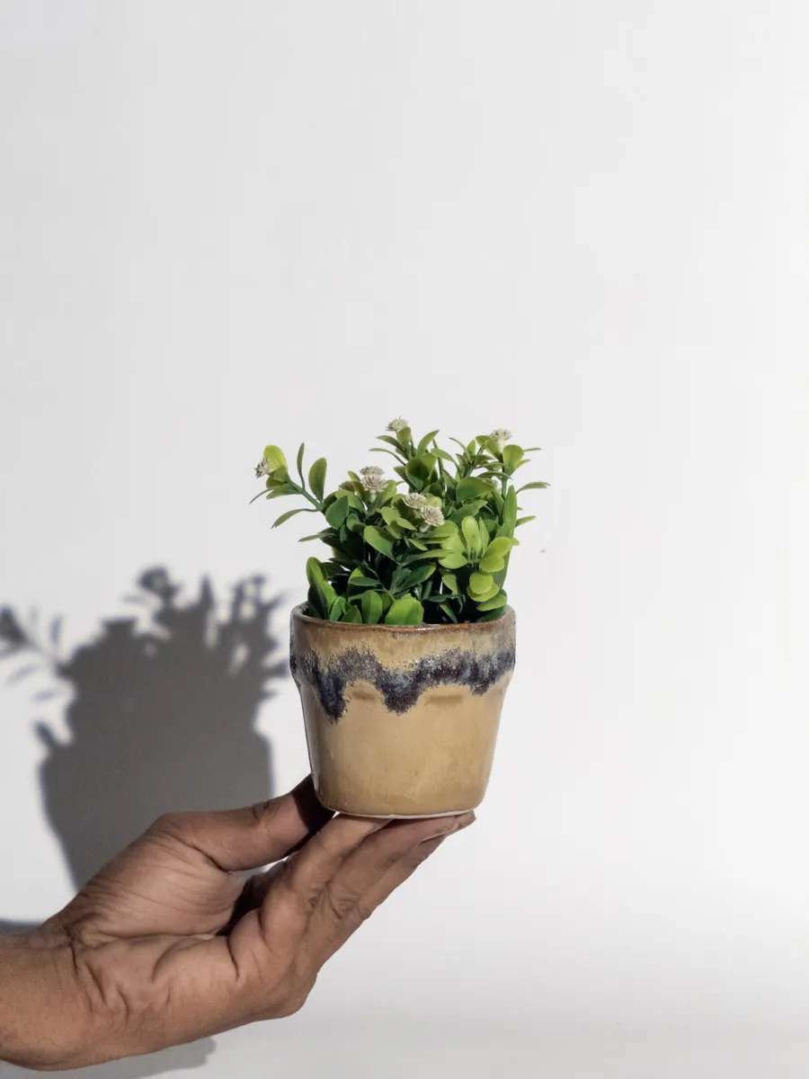 Classic Ceramic Planter — 7.5" Dia × 5.5" Height — Primary View