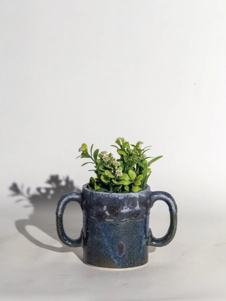 Classic Ceramic Planter — 8" Dia × 6" Height — Primary View
