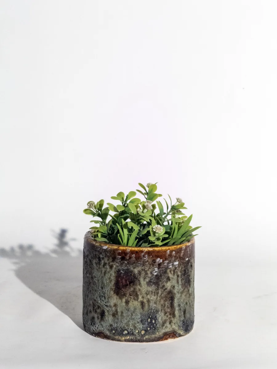 Classic Ceramic Planter — 10" Dia × 6" Height — Primary View