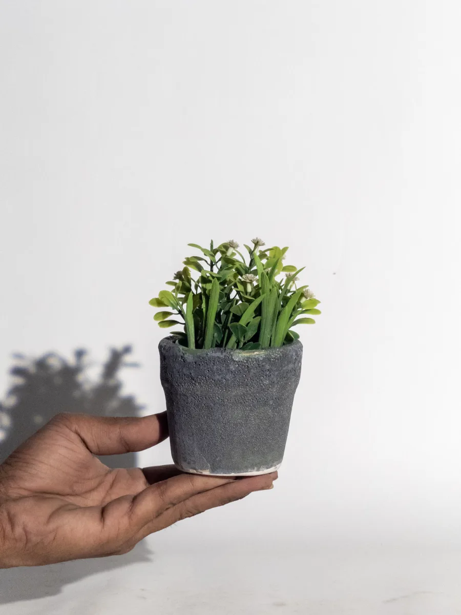 Classic Ceramic Planter — 2" Dia × 2" Height — Primary View