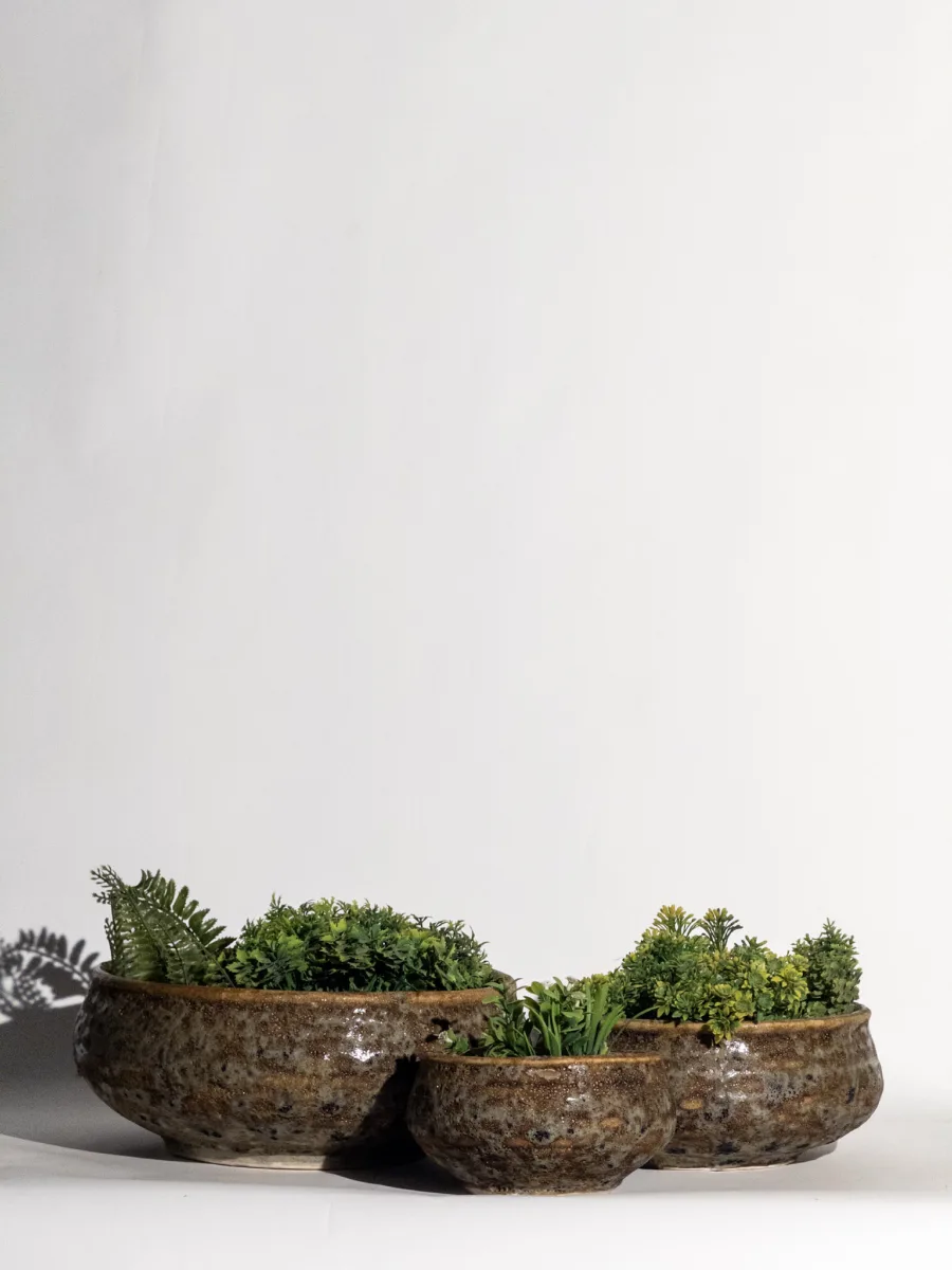 Classic Ceramic Planter — 3" Dia × 2.5" Height — Primary View