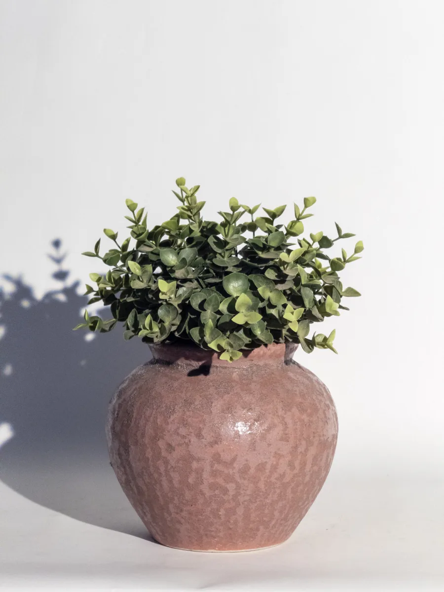 Classic Ceramic Planter — 4" Dia × 3" Height — Primary View