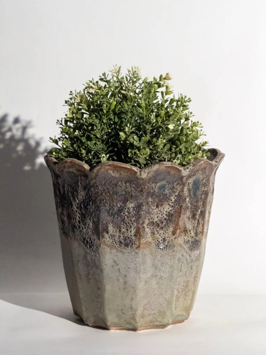 Classic Ceramic Planter — 7" Dia × 7" Height — Primary View