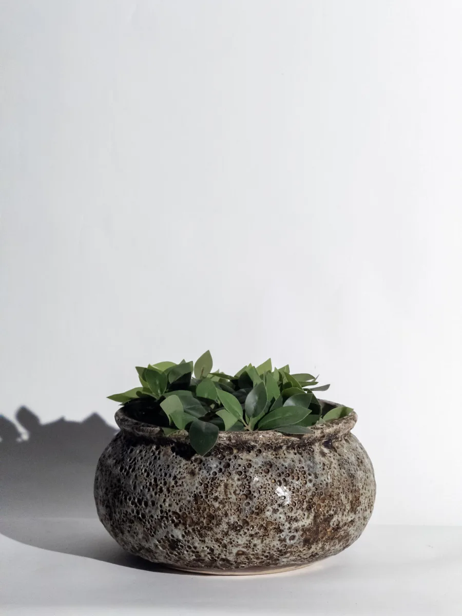 Classic Ceramic Planter — 11" Dia × 10.5" Height — Primary View